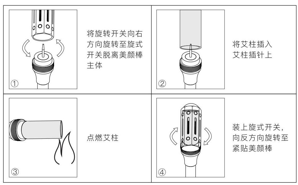 熏香美颜棒的使用方法